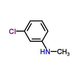 3-氯-N-甲基苯胺结构式