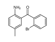 (2-amino-5-methylphenyl)-(2-bromophenyl)methanone结构式