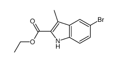 1H-Indole-2-carboxylic acid, 5-bromo-3-methyl-, ethyl ester结构式