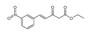 ethyl 3-oxo-5-(3-nitrophenyl)-4-(E)-pentenoate结构式