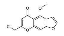 7-chloromethyl-4-methoxy-furo[3,2-g]chromen-5-one结构式