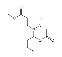 methyl 3-[1-acetyloxybutyl(nitroso)amino]propanoate结构式