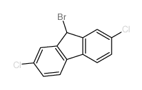 9-bromo-2,7-dichloro-9H-fluorene结构式
