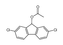 2.7-Dichlor-9-acetoxy-fluoren结构式