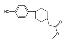 Methyl 2-((1s,4s)-4-(4-hydroxyphenyl)cyclohexyl)acetate结构式