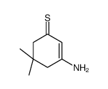 3-amino-5,5-dimethylcyclohex-2-ene-1-thione结构式