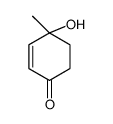 4-hydroxy-4-methyl-2-Cyclohexen-1-one结构式