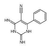 2,4-diamino-6-phenylpyrimidine-5-carbonitrile结构式