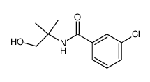 3-chloro-N-(1-hydroxy-2-methylpropan-2-yl)benzamide结构式