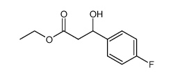 ethyl 3-(4-fluorophenyl)-3-hydroxypropanoate结构式