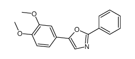 5-(3,4-dimethoxyphenyl)-2-phenyl-1,3-oxazole结构式