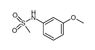 N-(3-methoxyphenyl)methanesulfonamide结构式