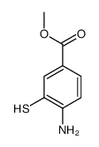 4-氨基-3-疏基苯甲酸甲酯结构式
