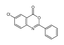 6-CHLORO-2-PHENYLBENZO[D][1,3]OXAZIN-4-ONE结构式