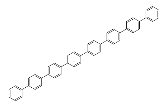 1-phenyl-4-[4-[4-[4-[4-(4-phenylphenyl)phenyl]phenyl]phenyl]phenyl]benzene结构式