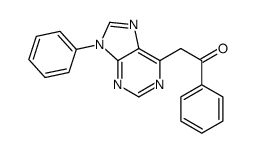 1-phenyl-2-(9-phenylpurin-6-yl)ethanone结构式
