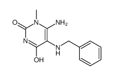 6-氨基-5-苄基氨基-1-甲基尿嘧啶结构式