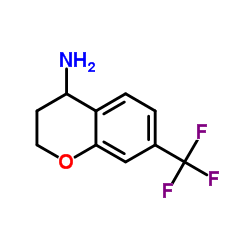 7-(三氟甲基)色满-4-胺结构式