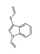 1-ethenyl-3-ethenylsulfanylindole结构式