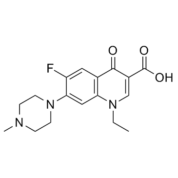 培氟沙星结构式