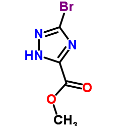 5-溴-4H-[1,2,4]噻唑-3-羧酸甲酯结构式