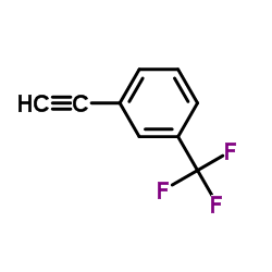 3-乙炔基-α,α,α-三氟甲苯结构式
