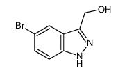 (5-溴-1H-吲唑-3-基)甲醇结构式