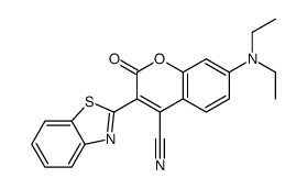 3-(2-苯并噻唑基)-7-(二乙氨基)-2-氧代-2H-1-苯并吡喃-4-腈结构式