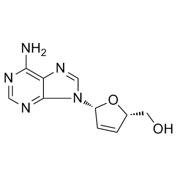 2,3-二脱氧-2,3-二氢腺苷结构式