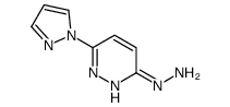 (6-pyrazol-1-ylpyridazin-3-yl)hydrazine结构式