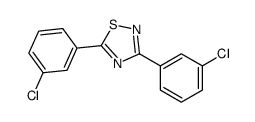 3,5-bis(3-chlorophenyl)-1,2,4-thiadiazole结构式