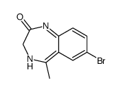 7-bromo-5-methyl-3,4-dihydro-1,4-benzodiazepin-2-one结构式