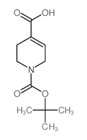 N-boc-1,2,3,6-四氢吡啶-4-羧酸结构式