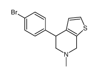 4-(4-bromophenyl)-6-methyl-5,7-dihydro-4H-thieno[2,3-c]pyridine结构式