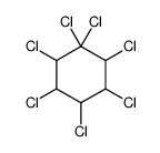 1,1,2,3,4,5,6-Heptachlorocyclohexane结构式