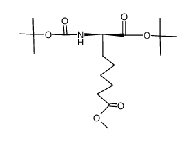 α-tert-butyl ω-methyl NαBoc-D-α-aminosuberate结构式