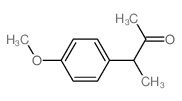 3-(4-methoxyphenyl)butan-2-one结构式
