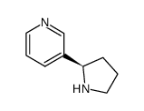 (R)-3-(pyrrolidin-2-yl)pyridine结构式
