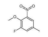 1-fluoro-2-methoxy-5-methyl-3-nitrobenzene结构式