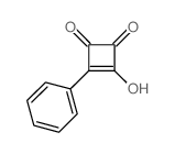 3-Cyclobutene-1,2-dione,3-hydroxy-4-phenyl-结构式