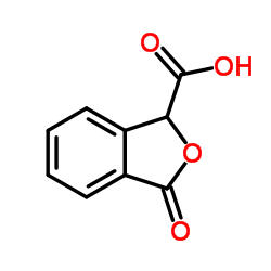 3-Oxo-1,3-dihydro-2-benzofuran-1-carboxylic acid结构式