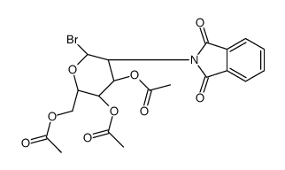 溴2-脱氧-2-N-邻苯二甲酰亚胺-3,4,6-三-O-乙酰基-&alpha;,&beta;-D-吡喃葡萄糖苷结构式