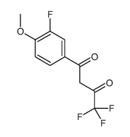 4,4,4-trifluoro-1-(3-fluoro-4-methoxyphenyl)butane-1,3-dione结构式