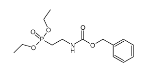 (2-benzyloxycarbonylamino-ethyl)-phosphonic acid diethyl ester结构式