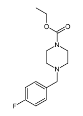 1-ethoxycarbonyl-4-(4-fluorobenzyl)piperazine结构式