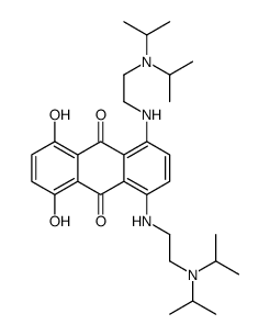 1,4-bis[2-[di(propan-2-yl)amino]ethylamino]-5,8-dihydroxyanthracene-9,10-dione结构式