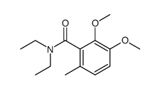 N,N-diethyl-2,3-dimethoxy-6-methyl-benzamide结构式