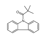 1-carbazol-9-yl-2,2-dimethylpropan-1-one结构式