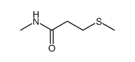 N-methyl 3-methylthiopropionamide结构式