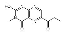 3-methyl-6-propanoyl-1H-pteridine-2,4-dione结构式